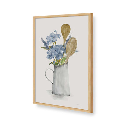 [Color:American Maple], Picture of art in a American Maple frame of the corner