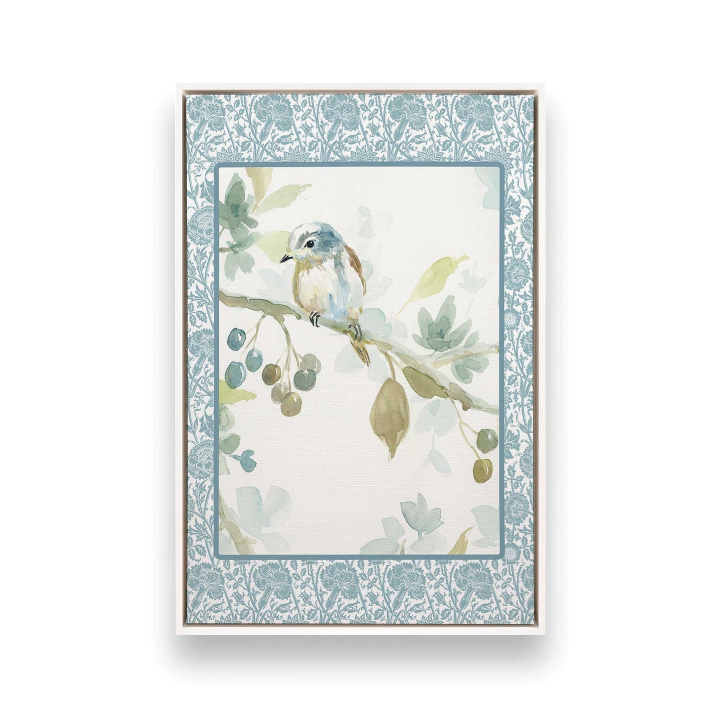 [Color:Opaque White], Picture of art in a White frame