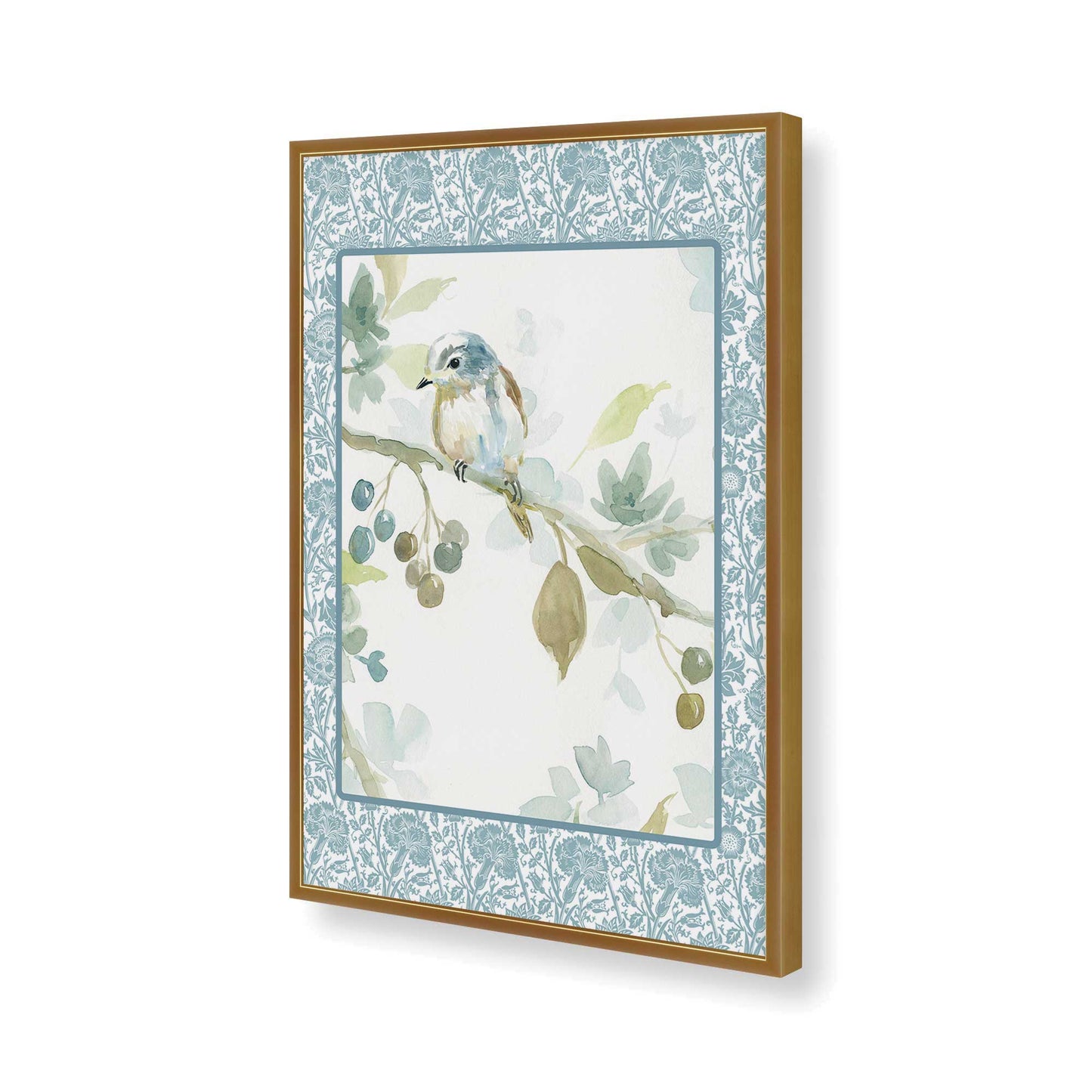 [Color:Polished Gold], Picture of art in a Polished Gold frame of the corner