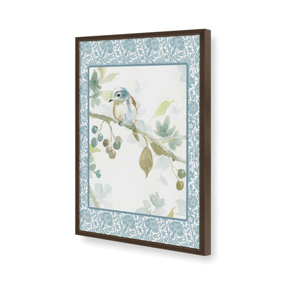 [Color:Brown], Picture of art in a Brown frame of the corner