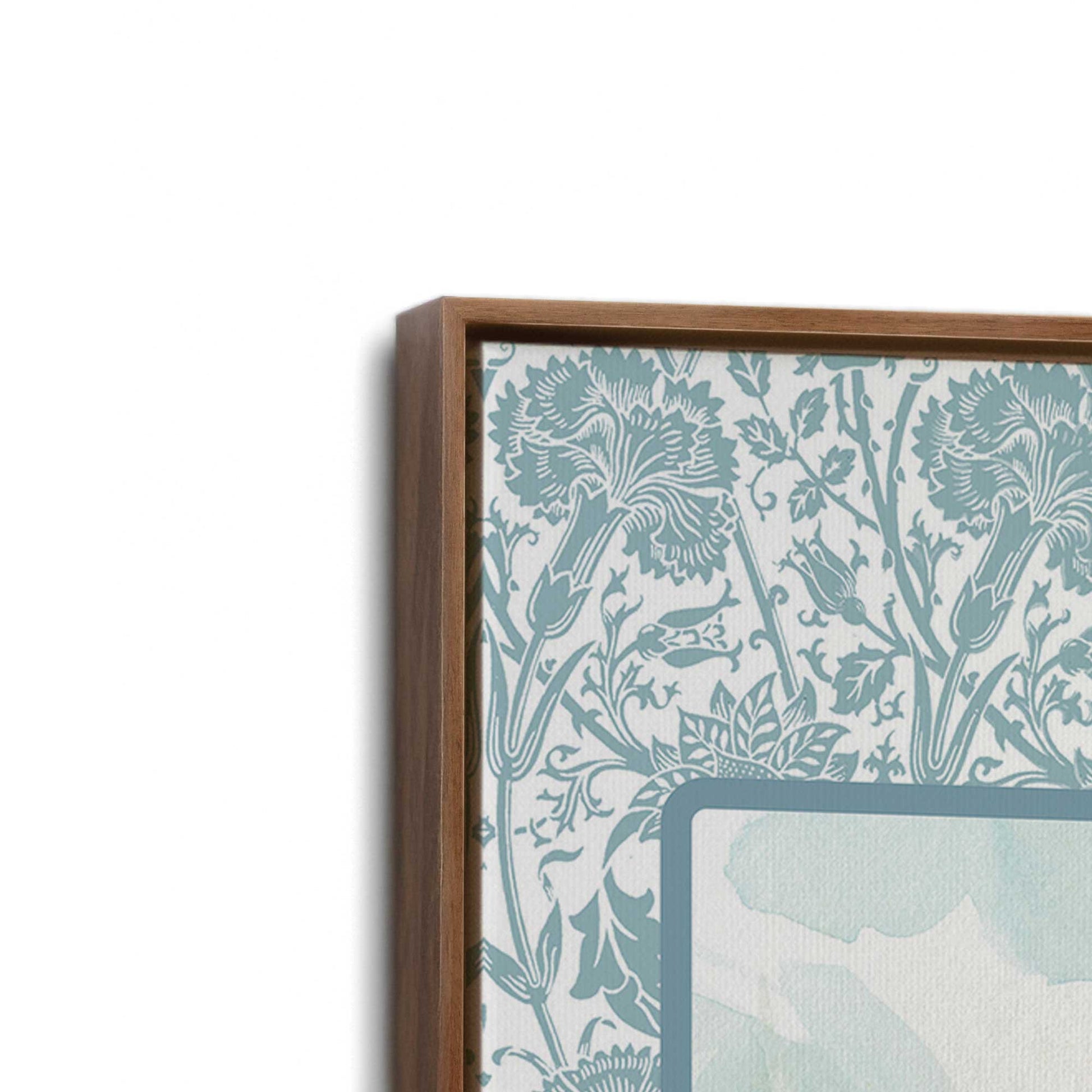 [Color:Walnut], Picture of art in a Walnut frame at an angle