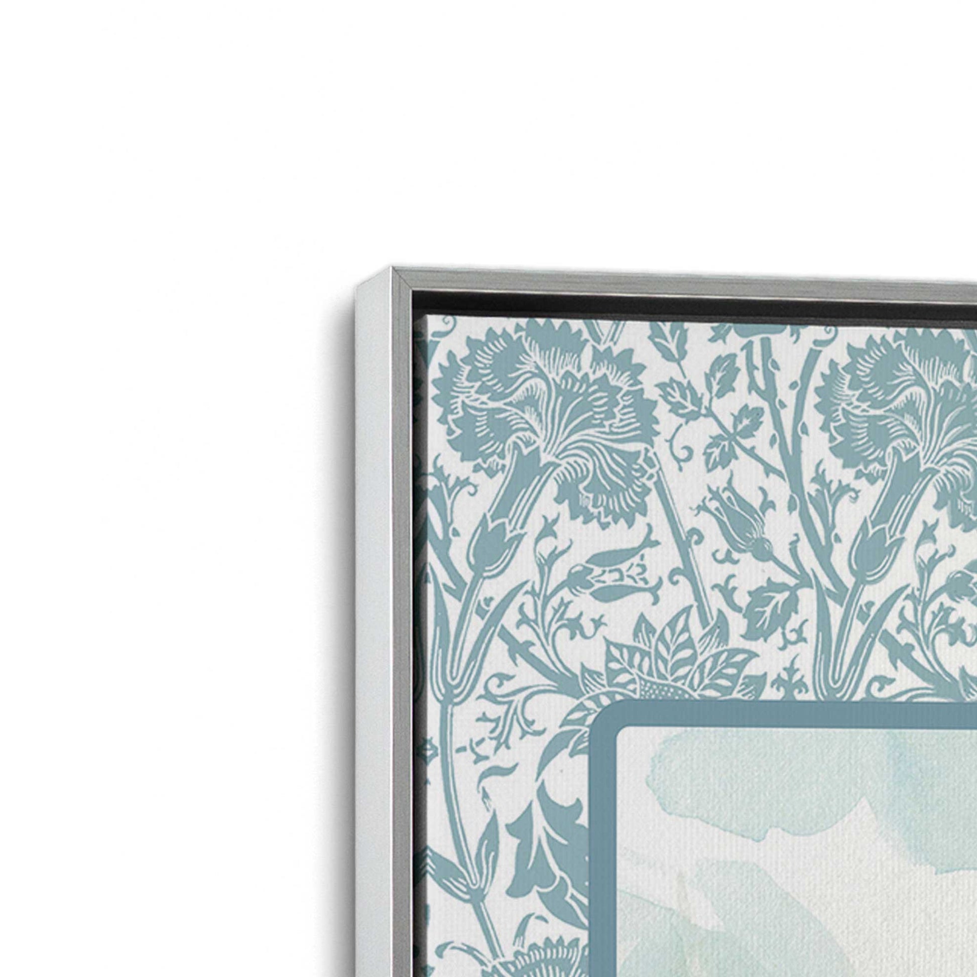 [Color:Polished Chrome], Picture of art in a Polished Chrome frame at an angle