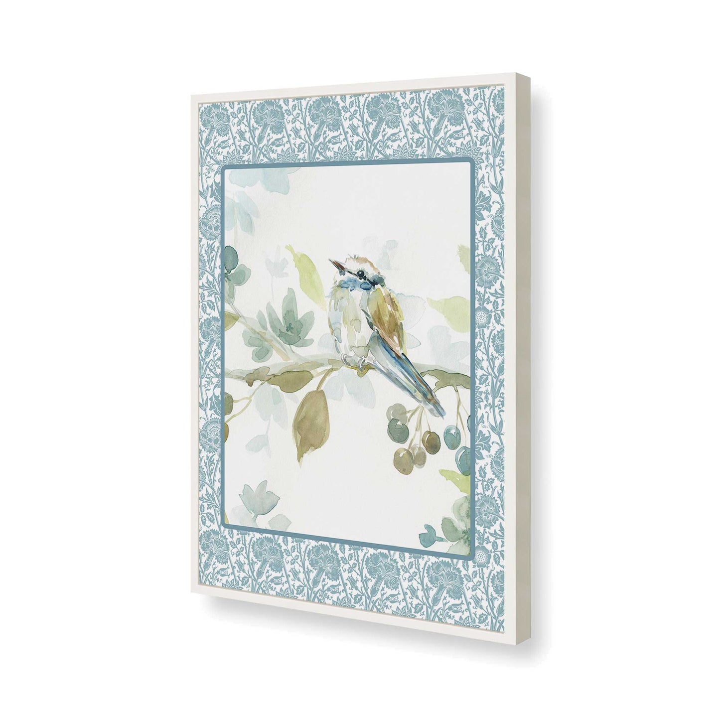 [Color:Opaque White], Picture of art in a Opaque White frame of the corner
