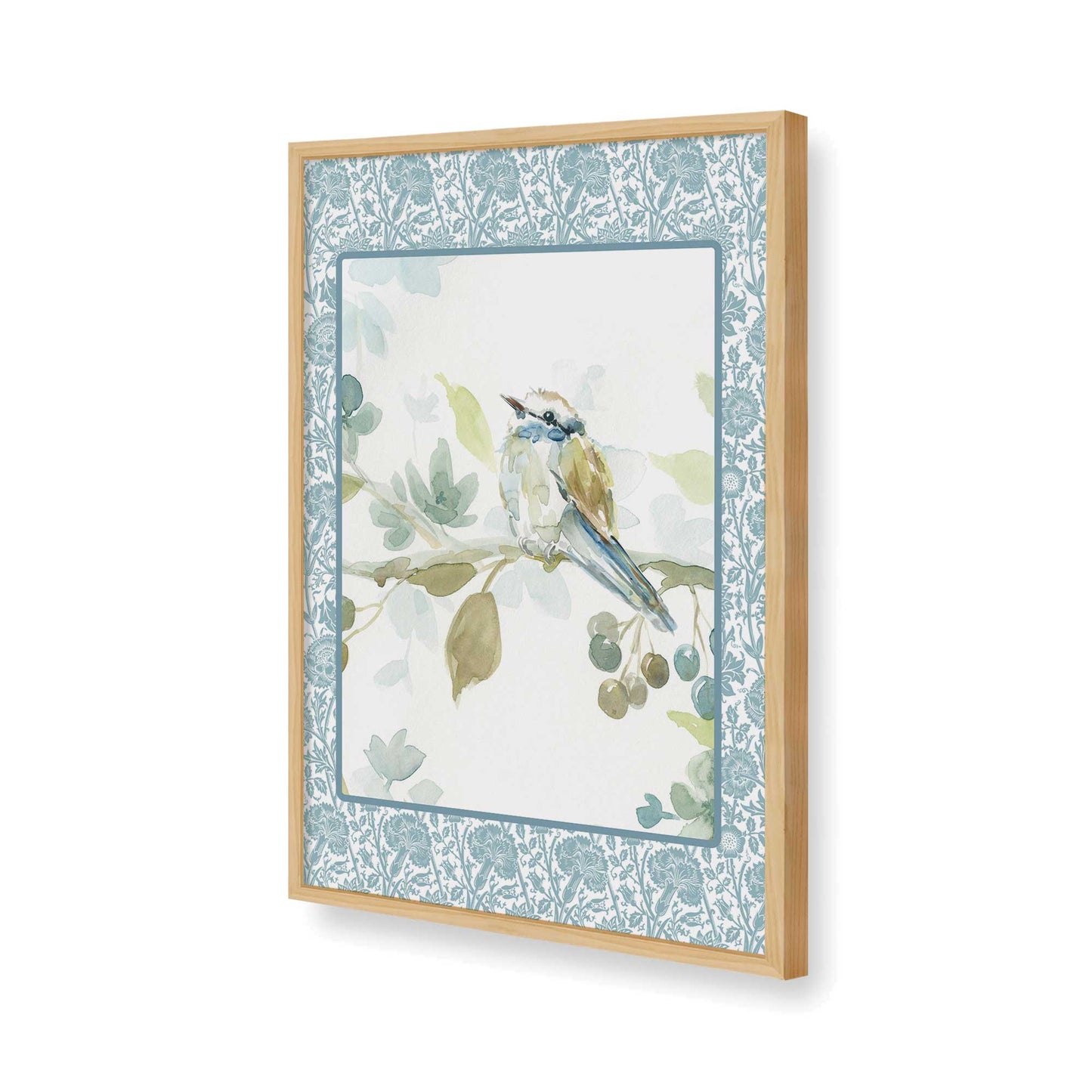 [Color:American Maple], Picture of art in a American Maple frame of the corner