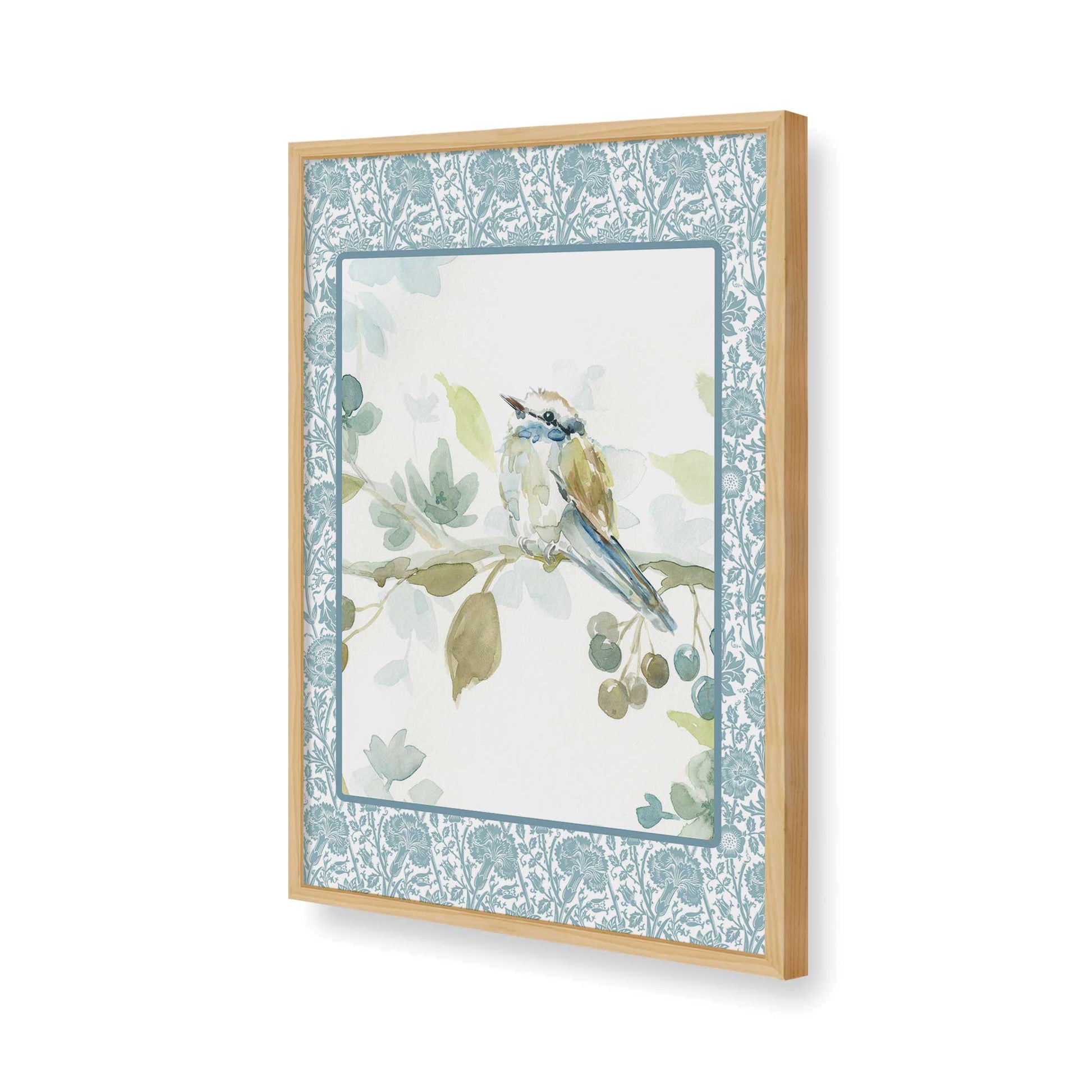 [Color:American Maple], Picture of art in a American Maple frame of the corner