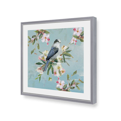 [Color:Polished Chrome], Picture of art in a Polished Chrome frame of the corner