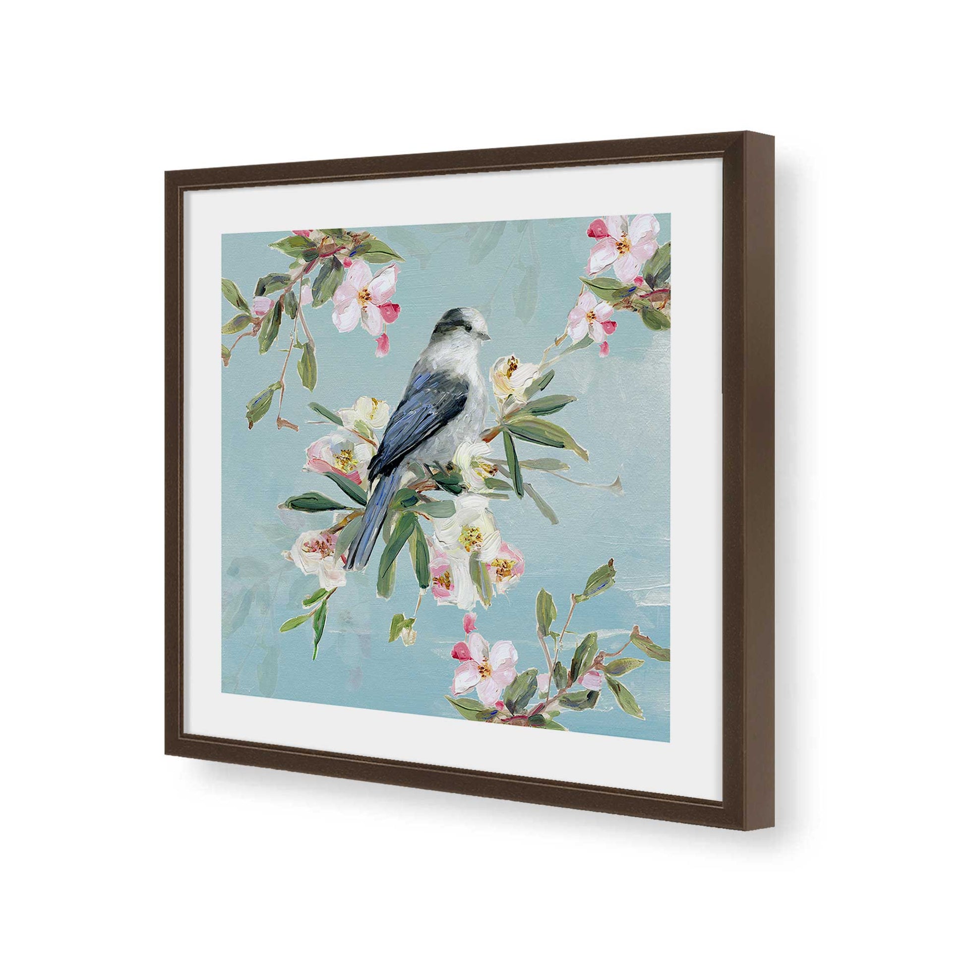 [Color:Espresso], Picture of art in a Espresso frame of the corner