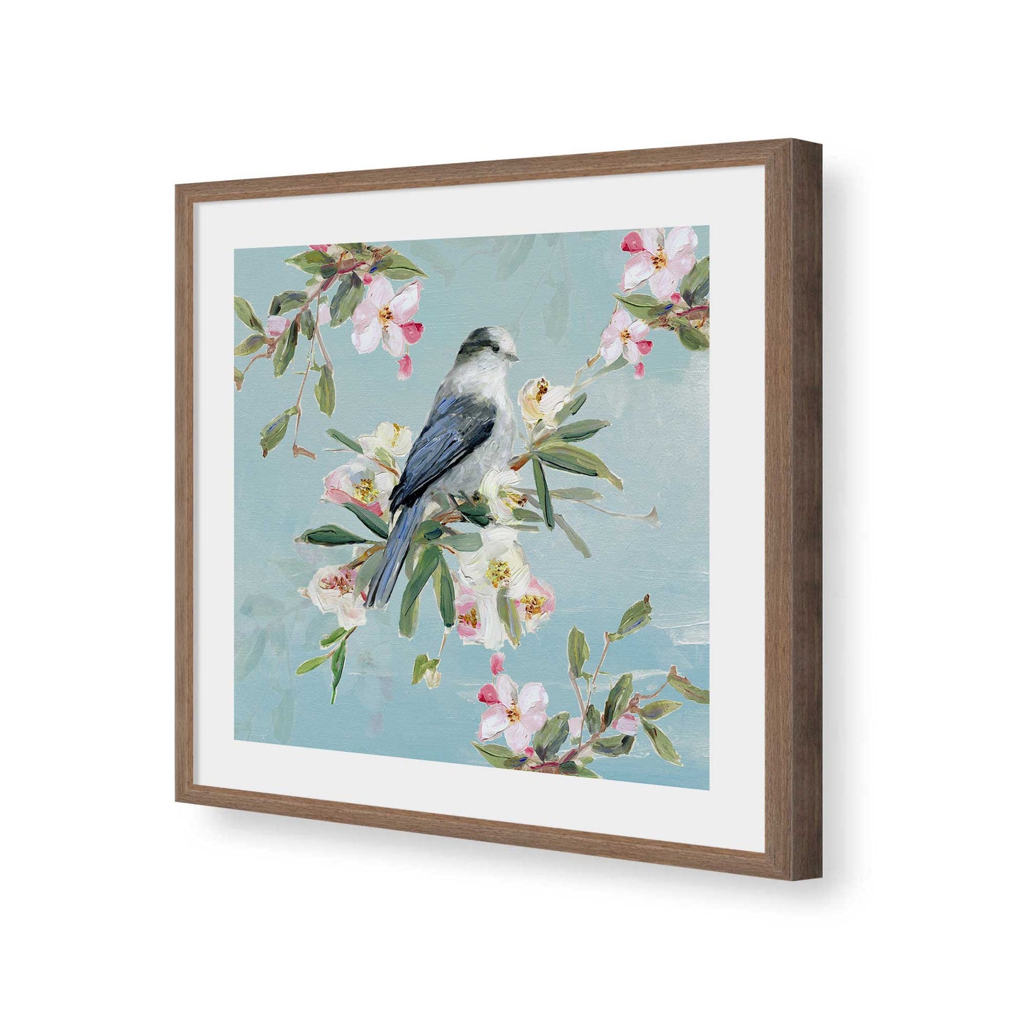 [Color:Walnut], Picture of art in a Walnut frame of the corner