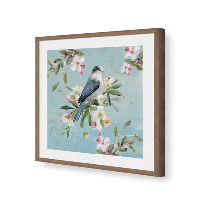 [Color:Walnut], Picture of art in a Walnut frame of the corner
