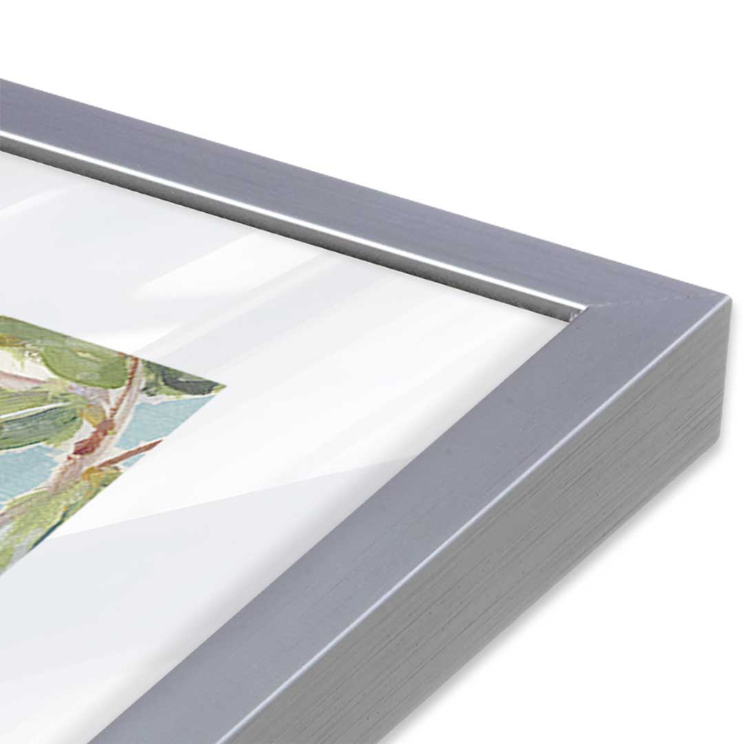 [Color:Polished Chrome], Picture of art in a Polished Chrome frame at an angle