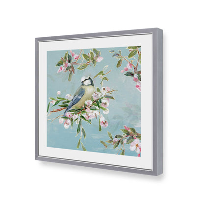 [Color:Polished Chrome], Picture of art in a Polished Chrome frame of the corner