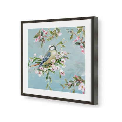 [Color:Satin Black], Picture of art in a Satin Black frame of the corner