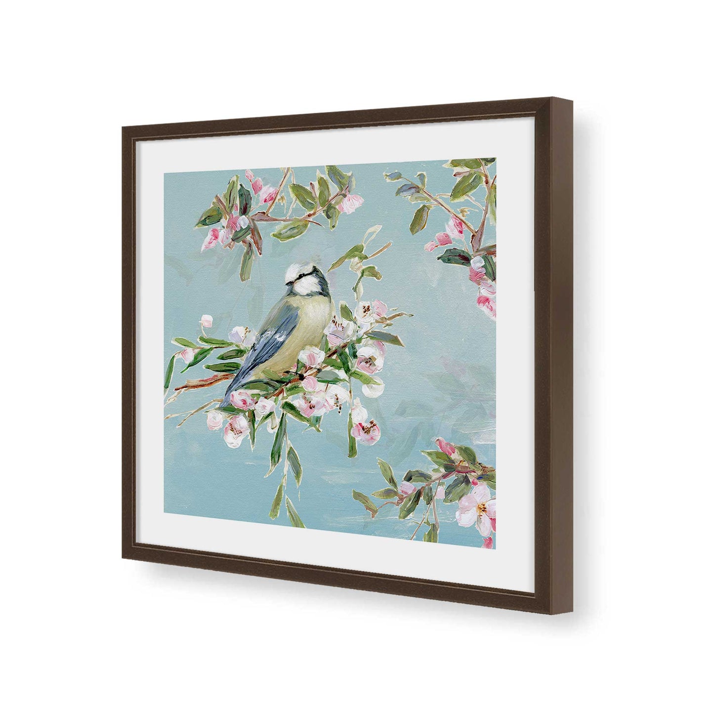 [Color:Espresso], Picture of art in a Espresso frame of the corner
