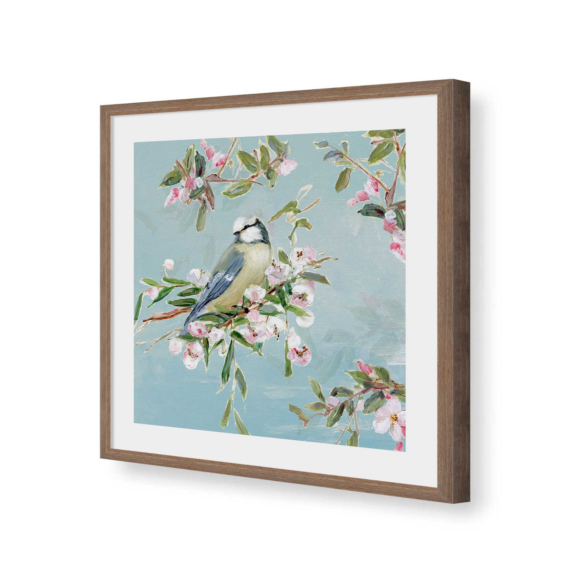 [Color:Walnut], Picture of art in a Walnut frame of the corner