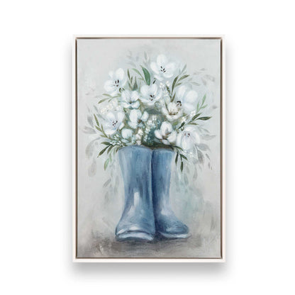 [Color:Opaque White], Picture of art in a White frame