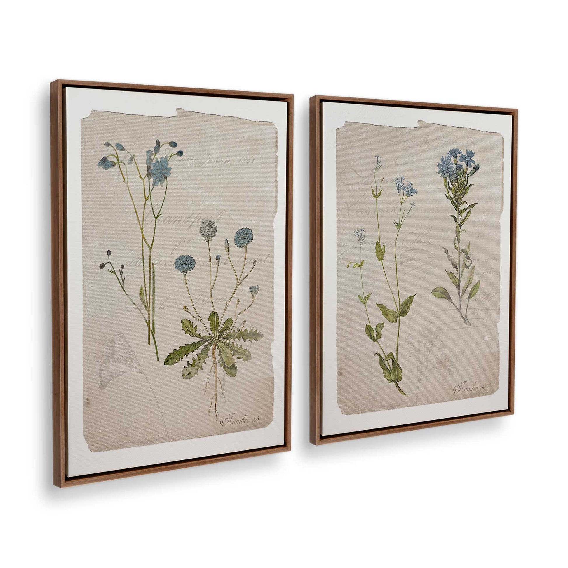[Color:Walnut], Picture of art in a Walnut frame at an angle