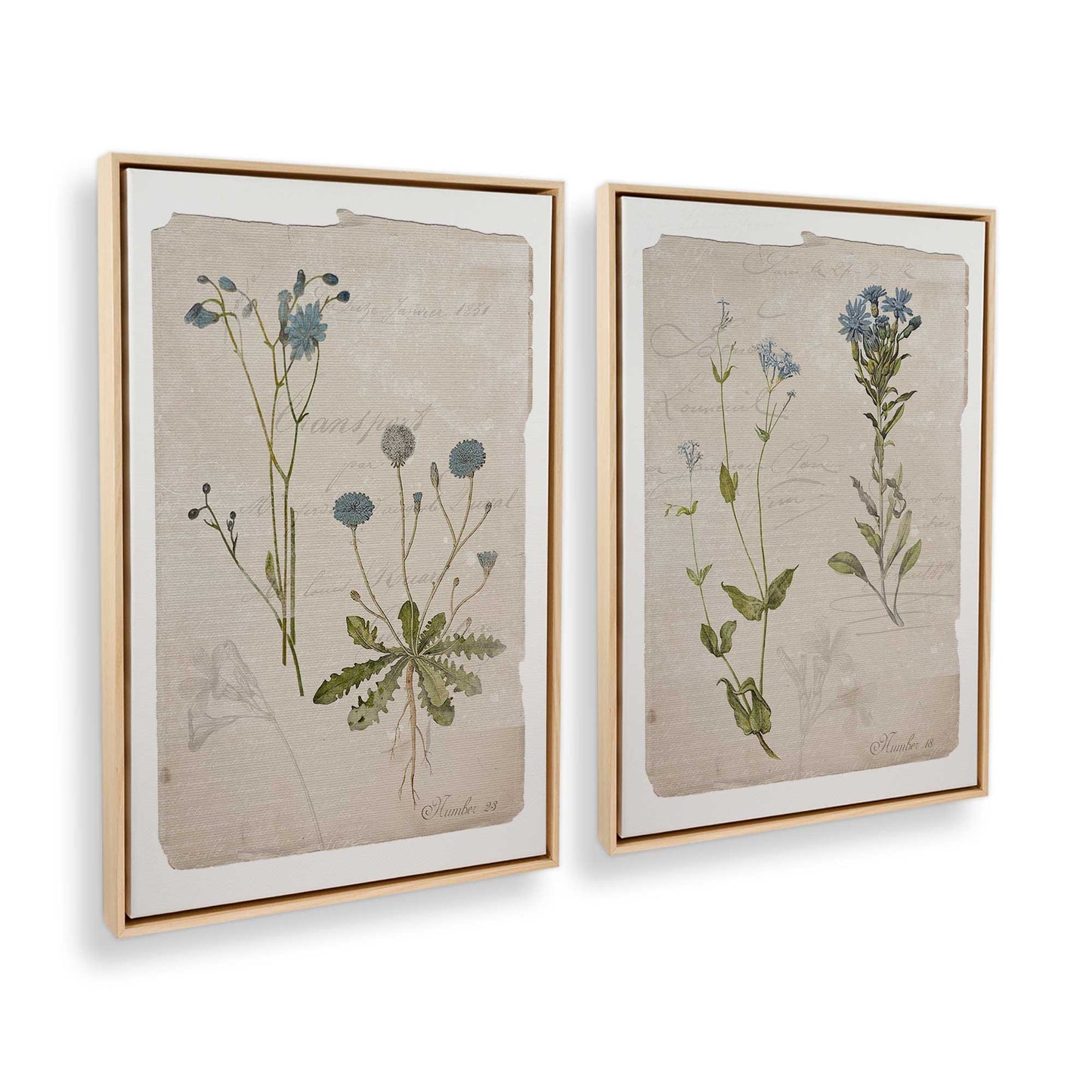 [Color:American Maple], Picture of art in a American Maple frame at an angle