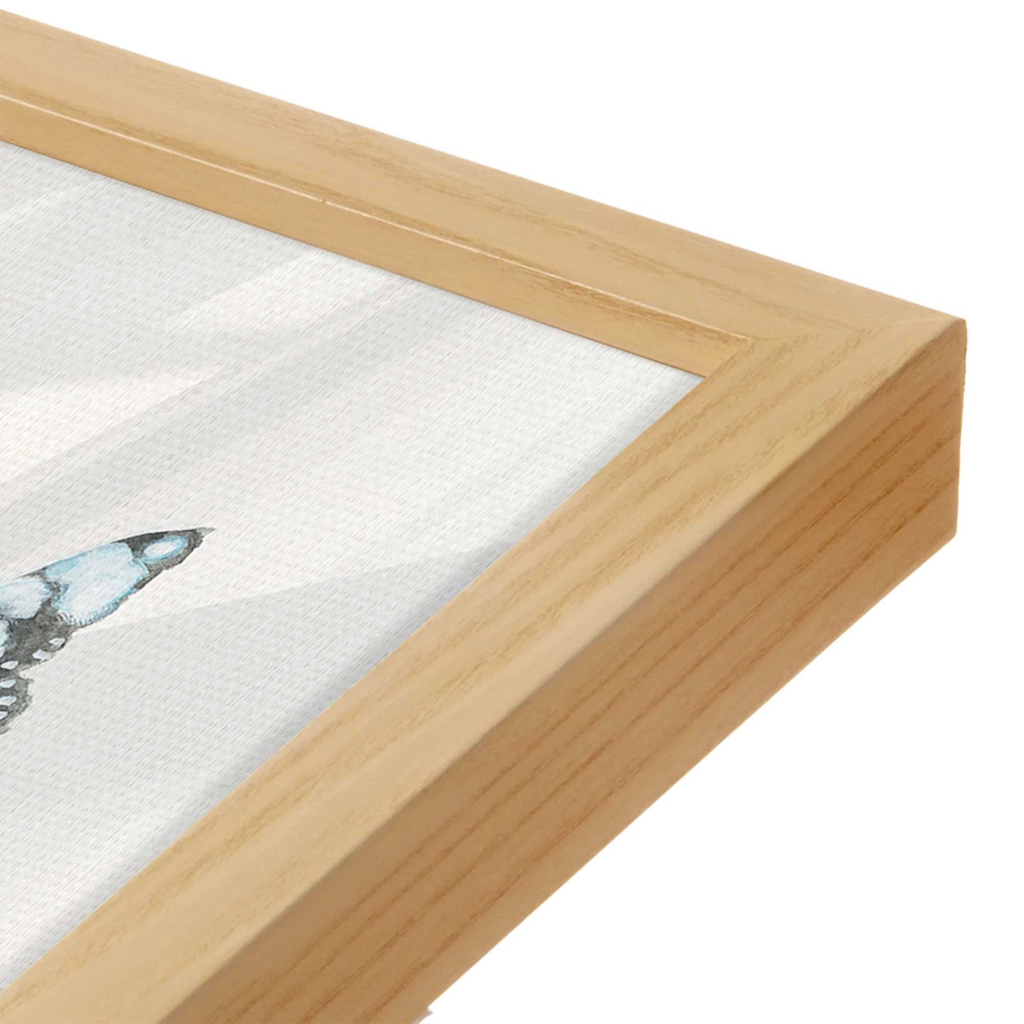 [Color:American Maple], Picture of art in a American Maple frame of the corner