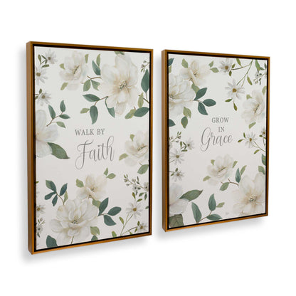 [Color:Polished Gold], Picture of art in a Polished Gold frame at an angle