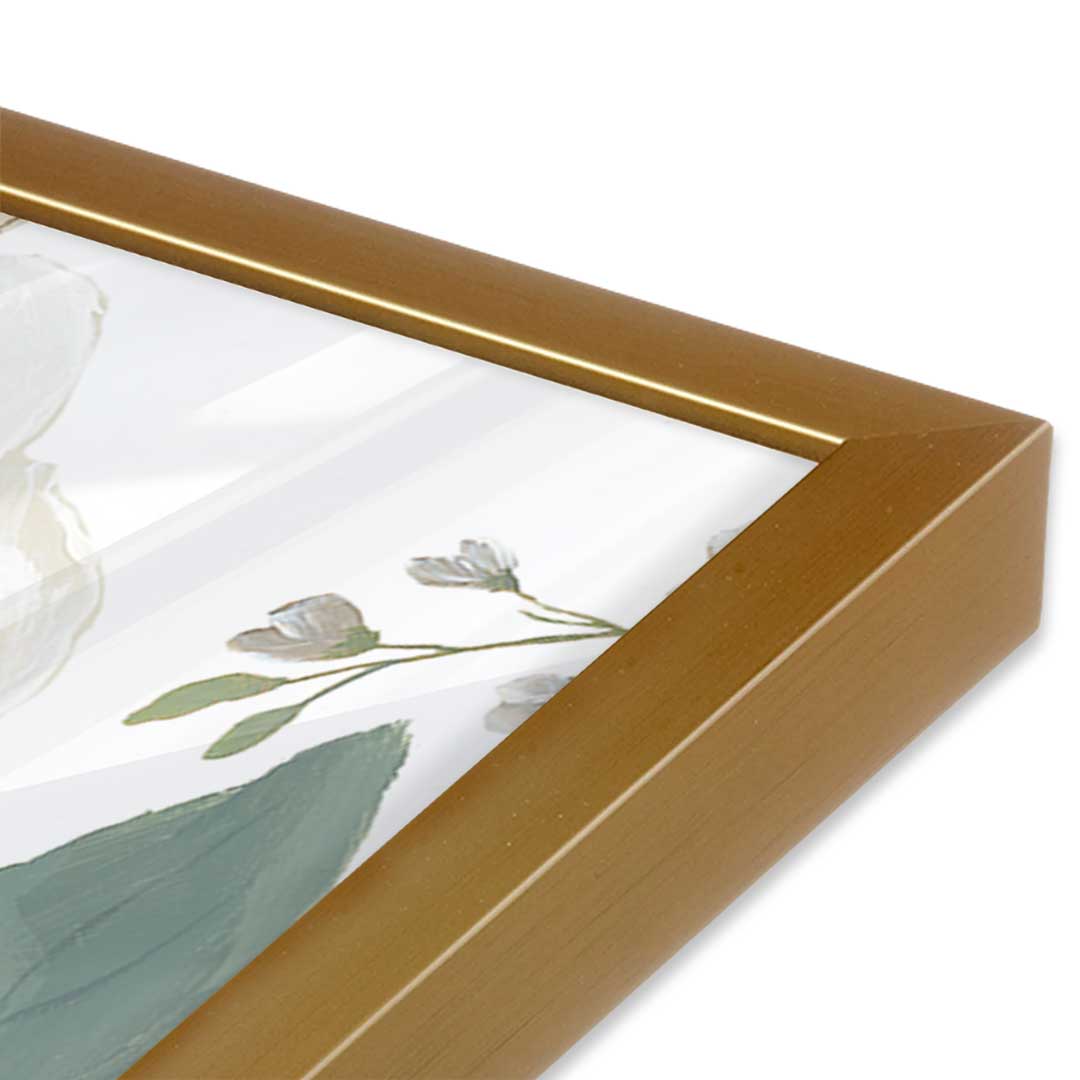 [Color:Polished Gold], Picture of art in a Polished Gold frame of the corner