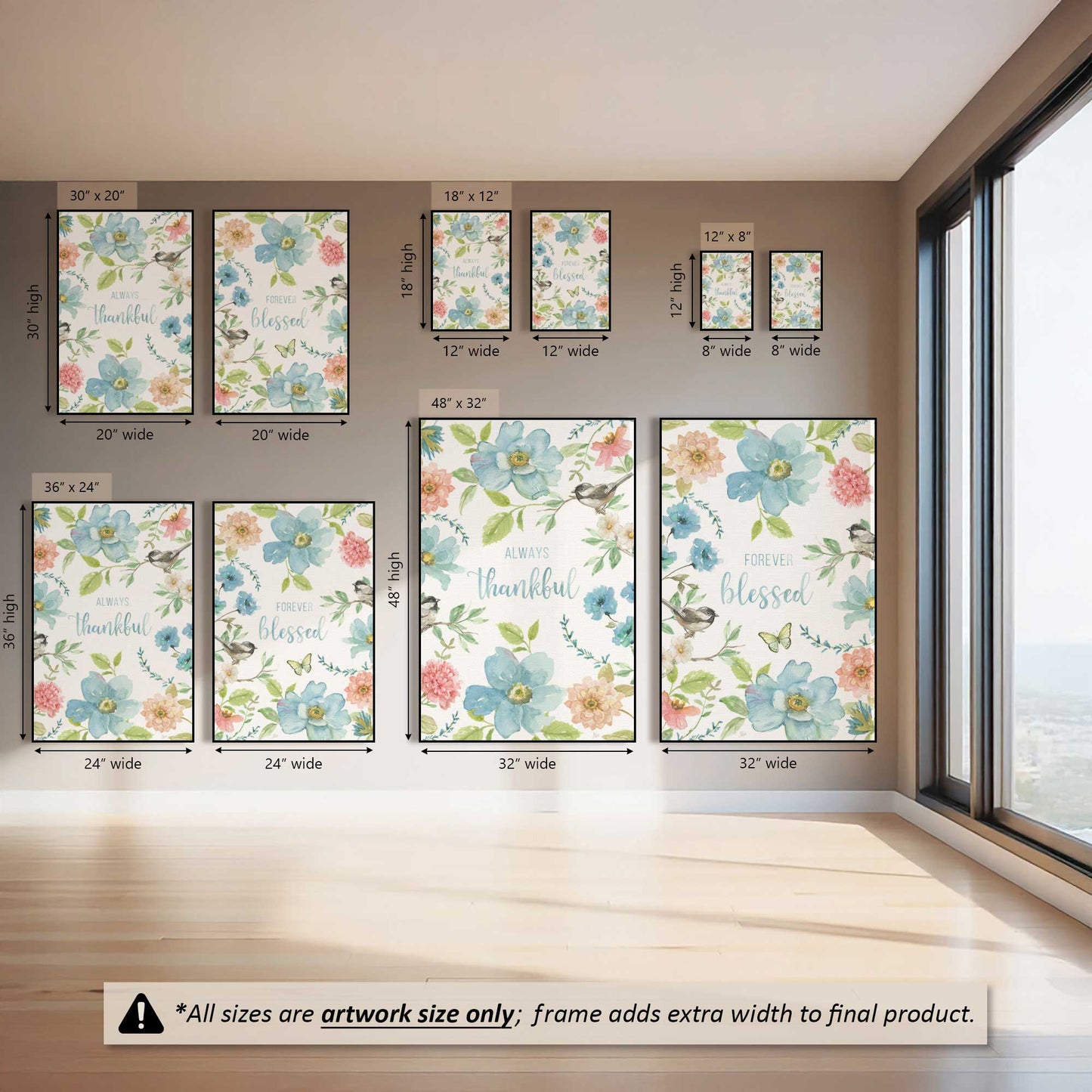 Blessed Bloom Friends, Set of 2 Canvas Prints