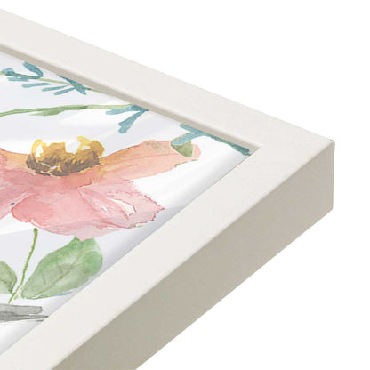 [Color:Opaque White], Picture of art in a Opaque White frame of the corner