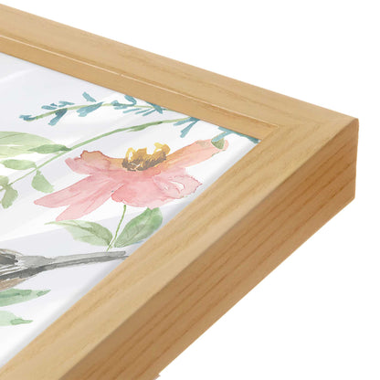 [Color:American Maple], Picture of art in a American Maple frame of the corner