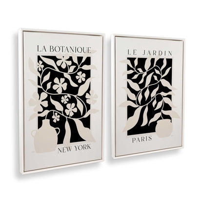 [Color:Opaque White], Picture of art in a White frame at an angle