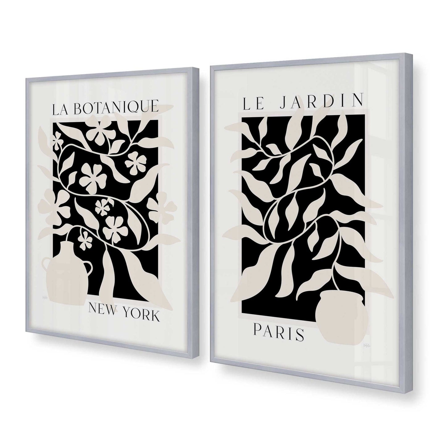 [Color:Polished Chrome], Picture of art in a Polished Chrome frame at an angle