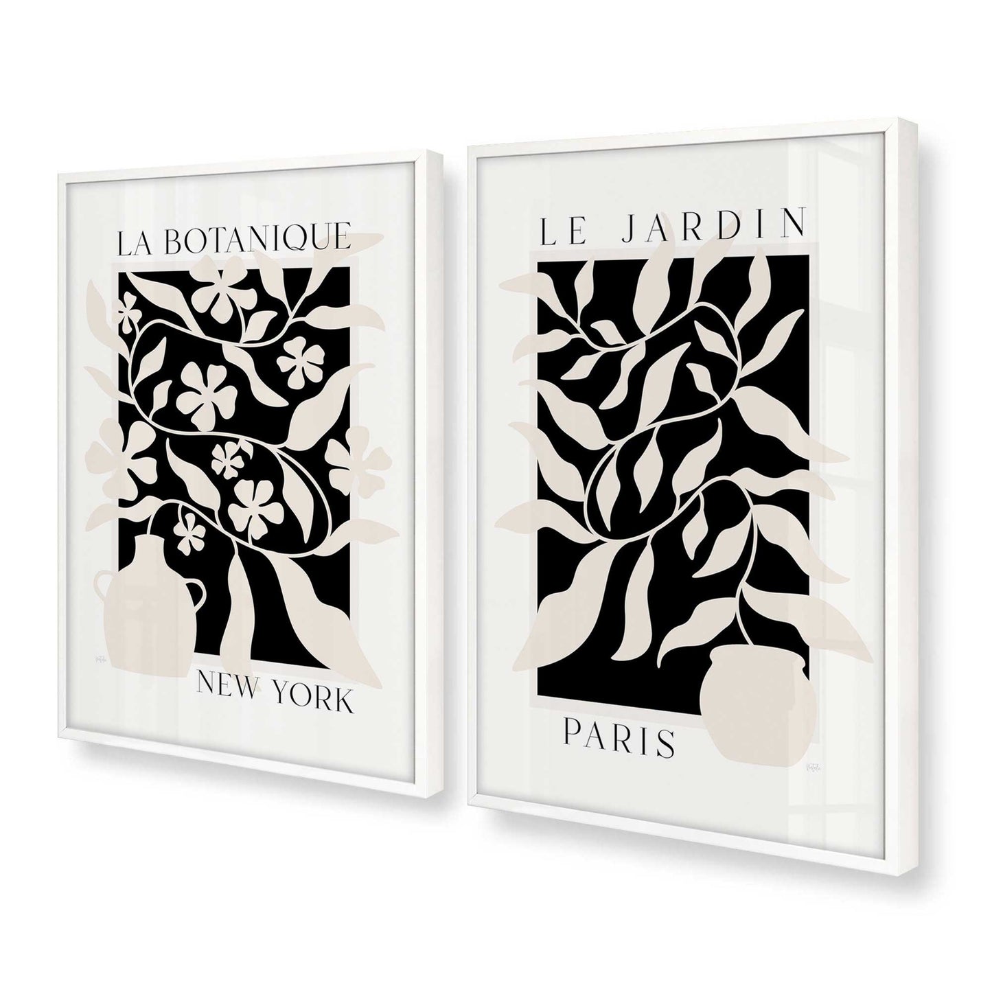 [Color:Opaque White], Picture of art in a Opaque White frame at an angle