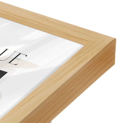 [Color:American Maple], Picture of art in a American Maple frame of the corner