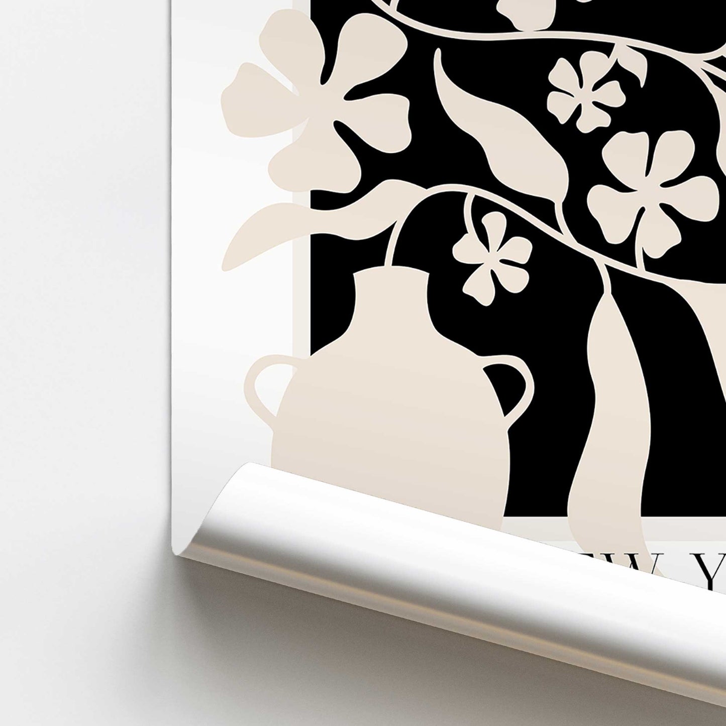 [color:Rolled Print], Picture of close up of art