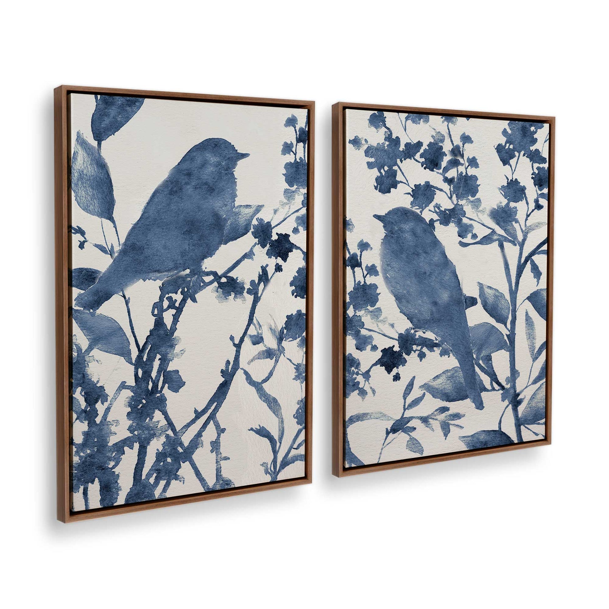 [Color:Walnut], Picture of art in a Walnut frame at an angle