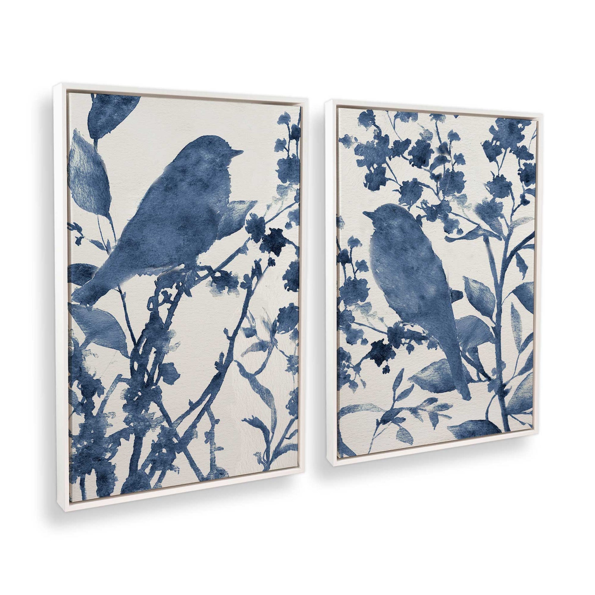 [Color:Opaque White], Picture of art in a White frame at an angle