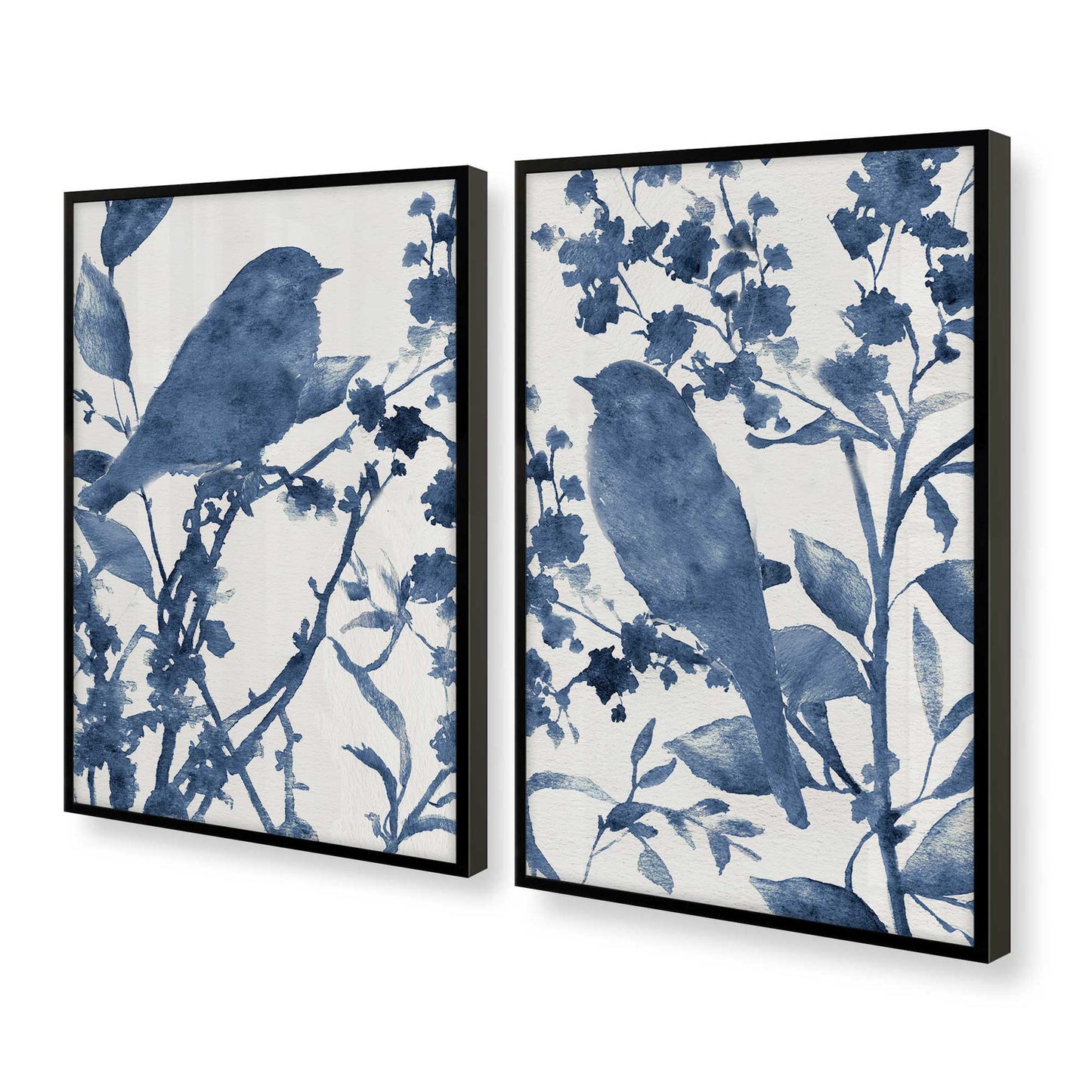 [Color:Satin Black], Picture of art in a Satin Black frame at an angle