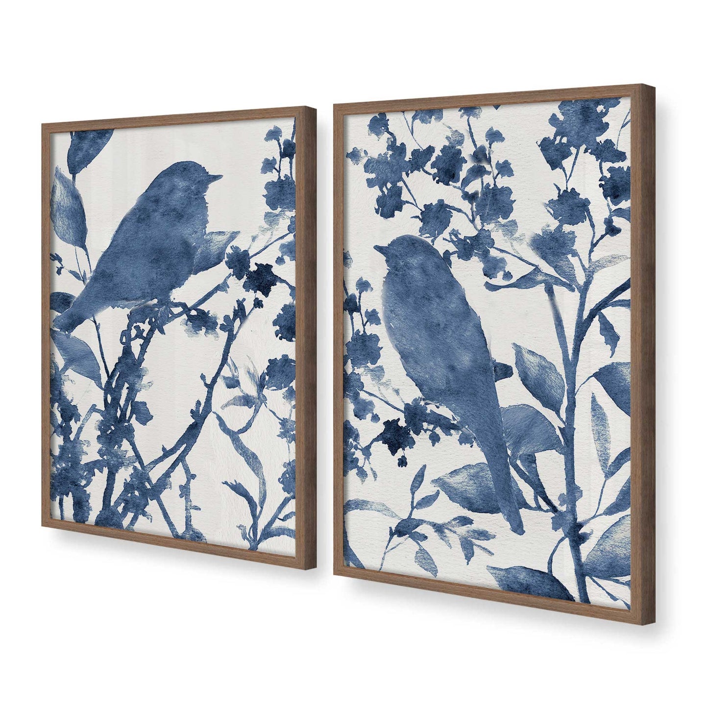[Color:Walnut], Picture of art in a Walnut frame at an angle