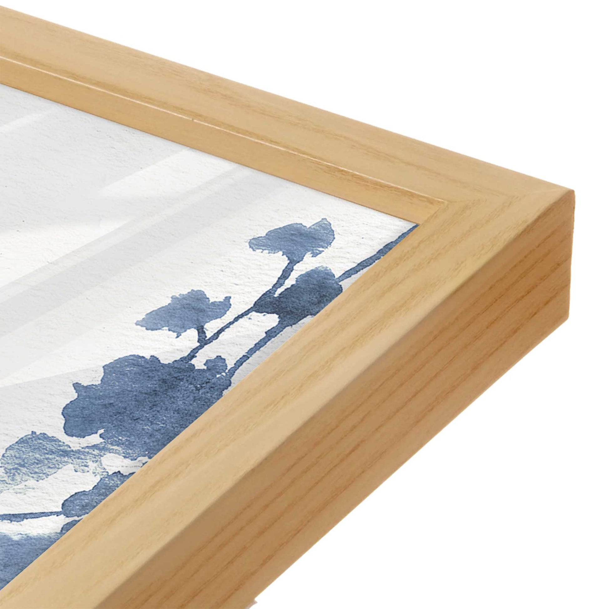 [Color:American Maple], Picture of art in a American Maple frame of the corner