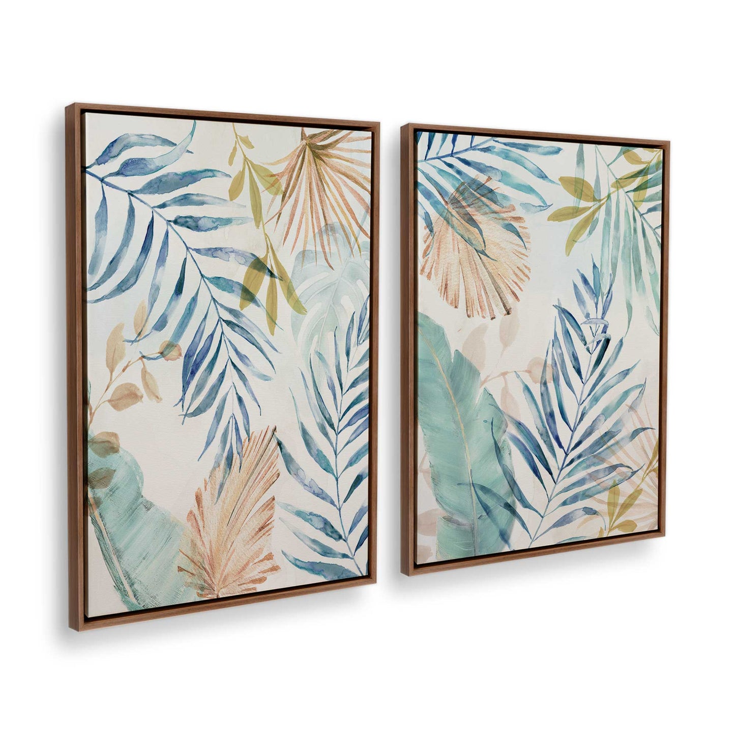[Color:Walnut], Picture of art in a Walnut frame at an angle