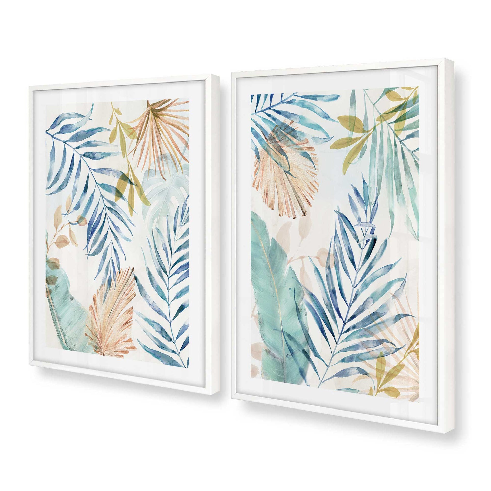 [Color:Opaque White], Picture of art in a Opaque White frame at an angle