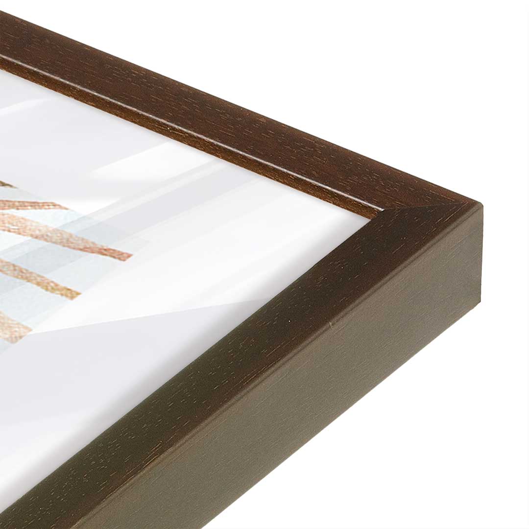 [Color:Belvinder Brown], Picture of art in a Belvinder Brown frame of the corner