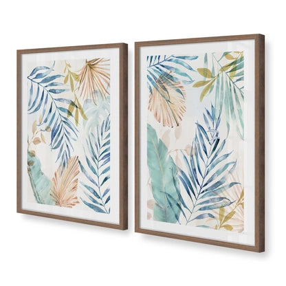 [Color:Walnut], Picture of art in a Walnut frame at an angle