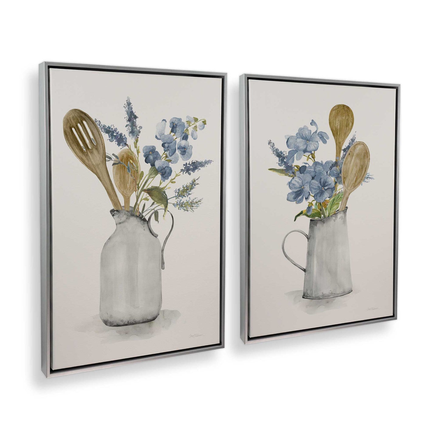 [Color:Polished Chrome], Picture of art in a Polished Chrome frame at an angle