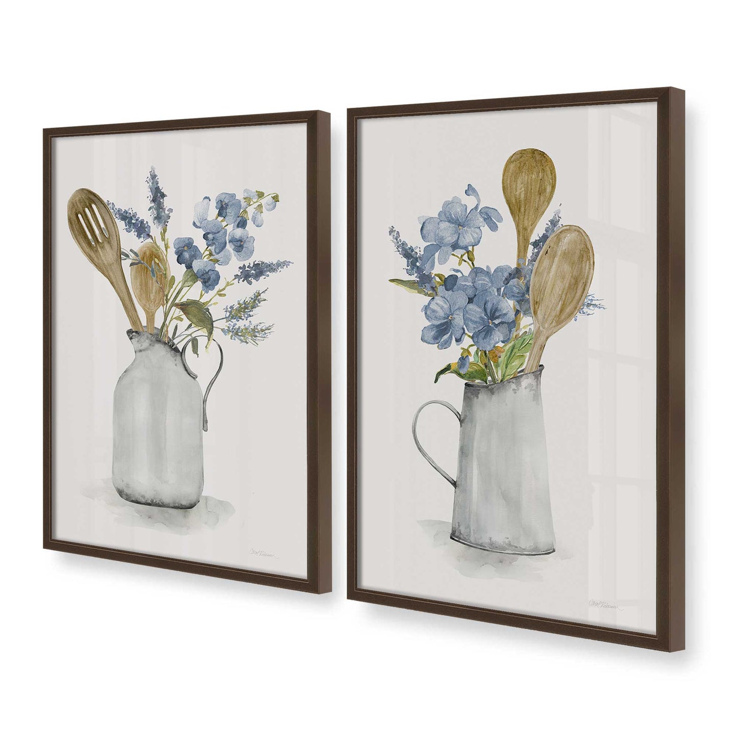 [Color:Belvinder Brown], Picture of art in a Belvinder Brown frame at an angle