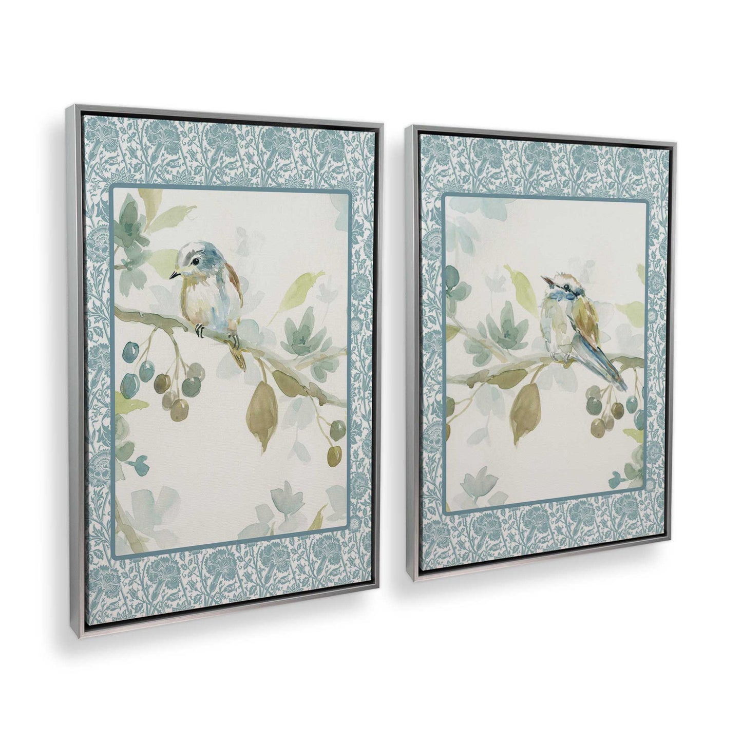 [Color:Polished Chrome], Picture of art in a Polished Chrome frame at an angle