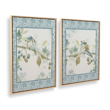 [Color:American Maple], Picture of art in a American Maple frame at an angle