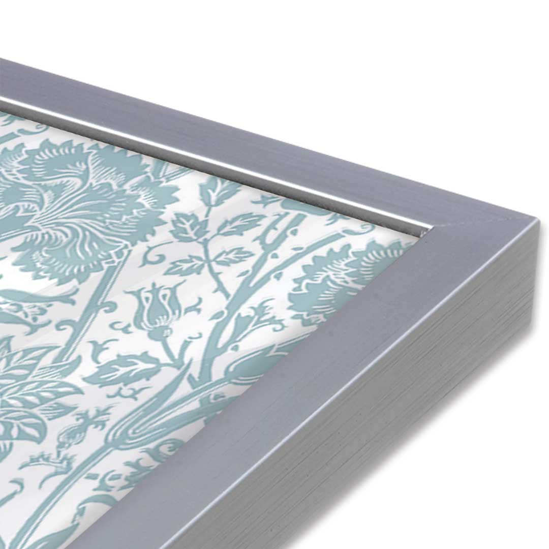 [Color:Polished Chrome], Picture of art in a Polished Chrome frame of the corner