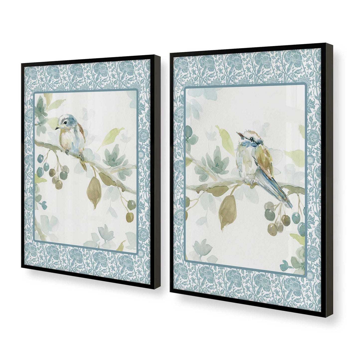 [Color:Satin Black], Picture of art in a Satin Black frame at an angle