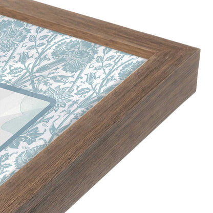 [Color:Walnut], Picture of art in a Walnut frame of the corner