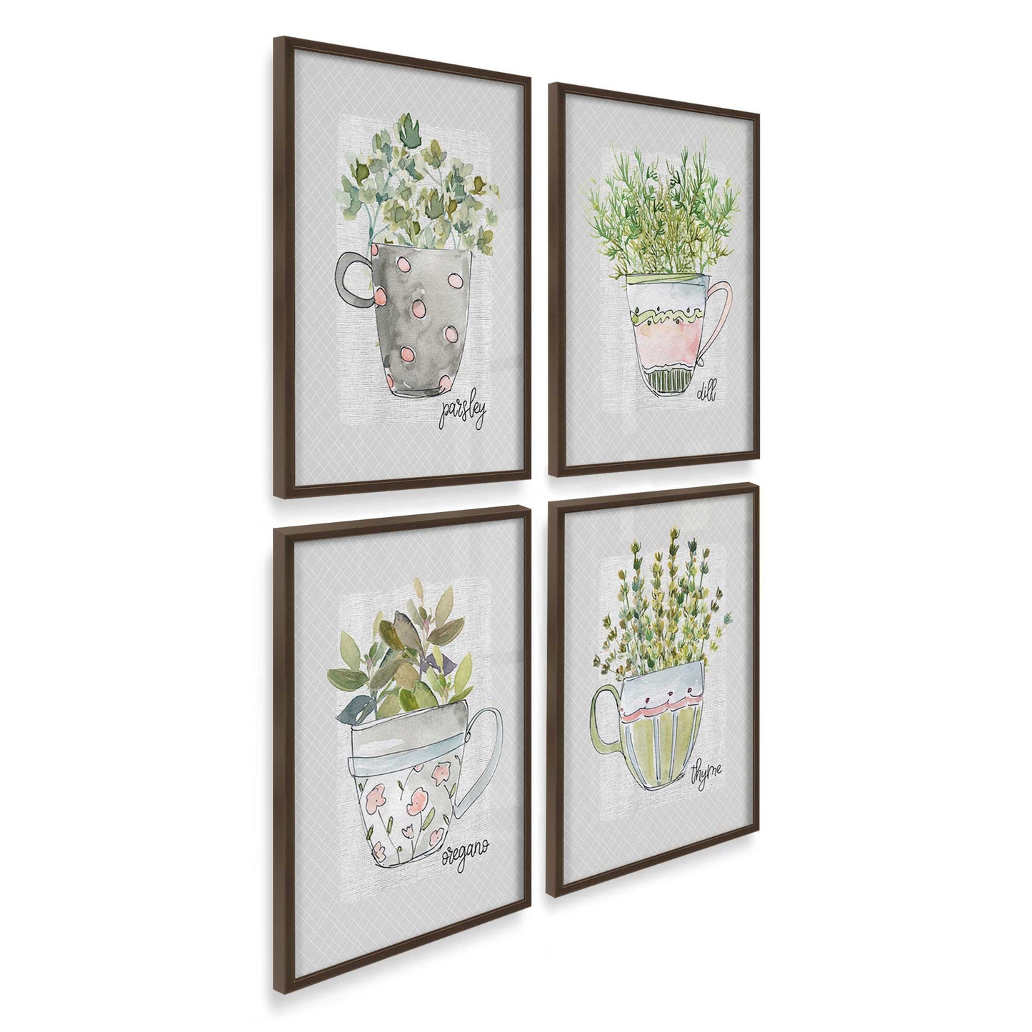 [Color:Belvinder Brown], Picture of art in a Belvinder Brown frame at an angle