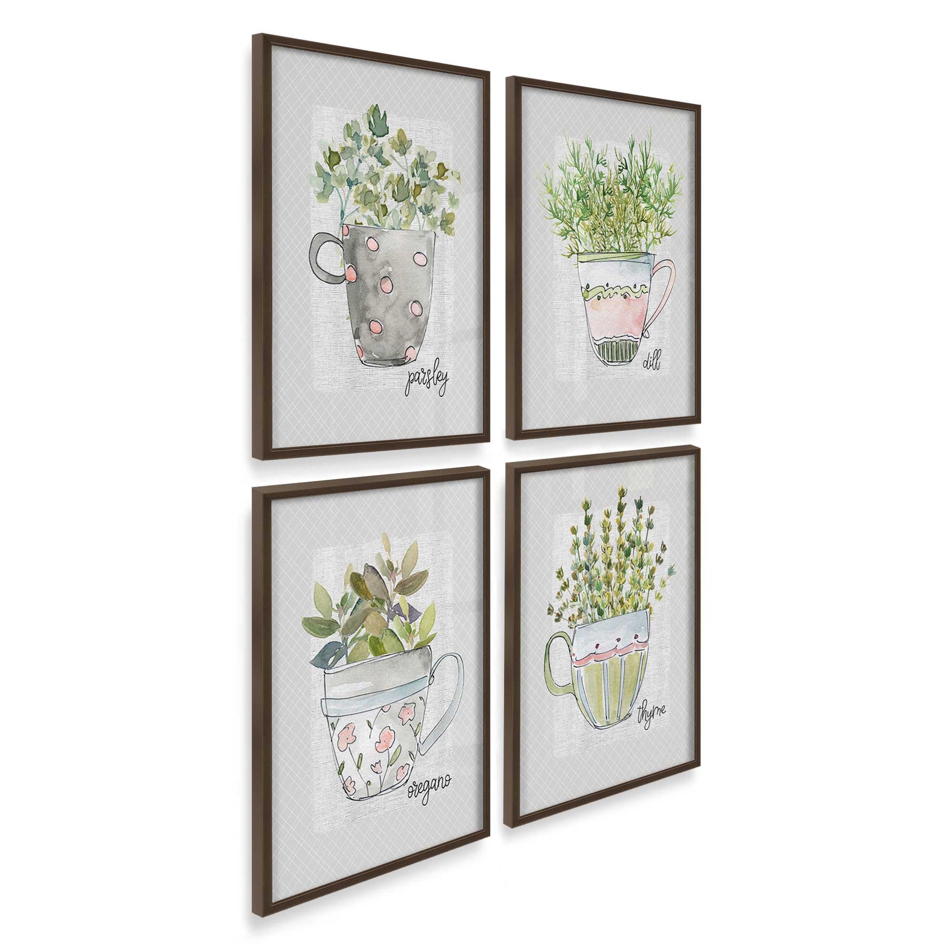 [Color:Belvinder Brown], Picture of art in a Belvinder Brown frame at an angle